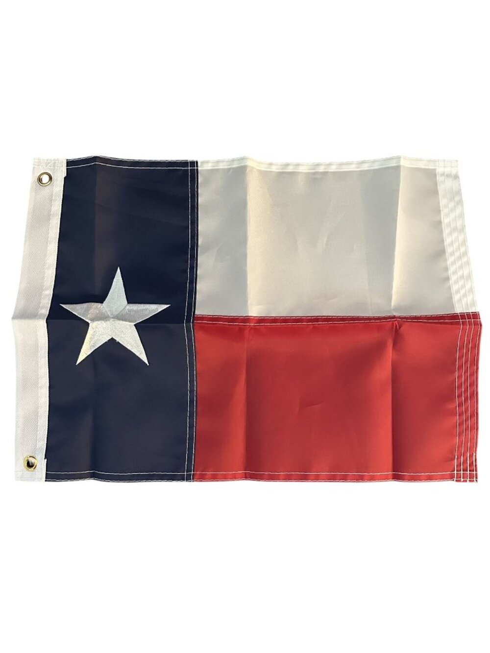 Texas State Flag Embroidered 1'x1.5' Outdoor Waterproof Brass Grommets Lone Star